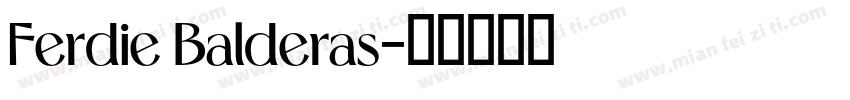 Ferdie Balderas字体转换